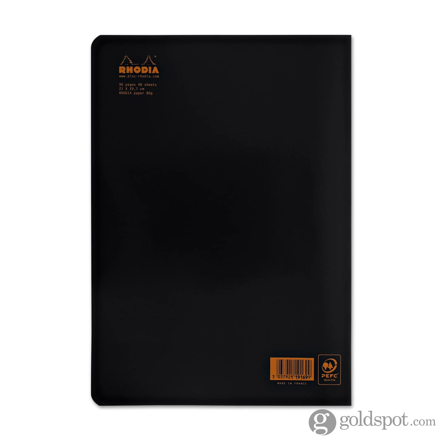 Rhodia Staplebound Lined Paper Notebook In Black - 8.25 X 11.75 2 Rhodia Staplebound Lined Paper Notebook In Black - 8.25 X 11.75 - Image 2