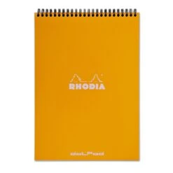 Rhodia Wirebound Dot Grid Paper Notebook In Orange - 8.25 X 11.75