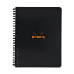 Rhodia Wirebound Graph Paper Notebook In Black - 6 X 8.25
