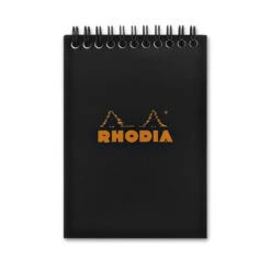 Rhodia Wirebound Graph Paper Pad In Black - 4 X 6