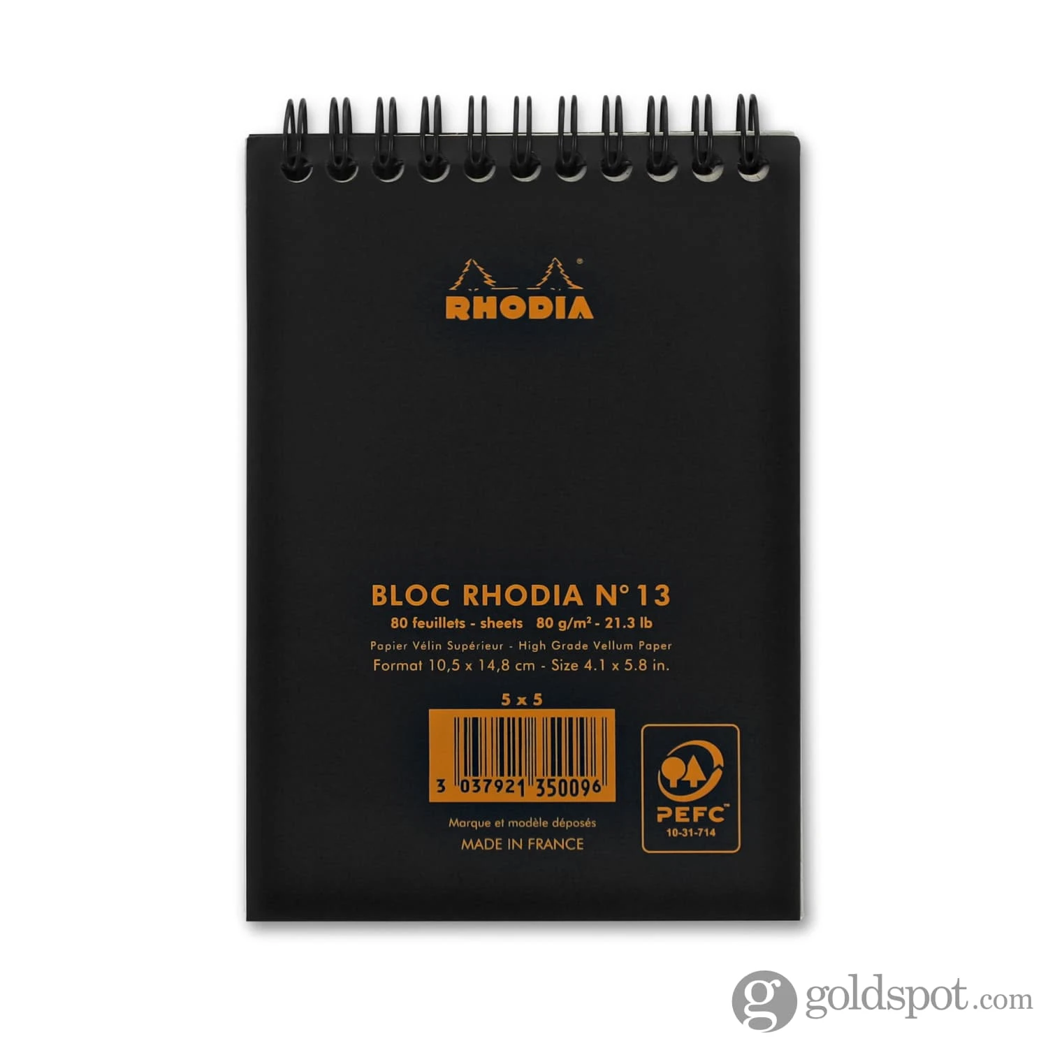 Rhodia Wirebound Graph Paper Pad In Black - 4 X 6 2 Rhodia Wirebound Graph Paper Pad In Black - 4 X 6 - Image 2