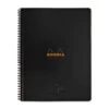 Rhodia Wiredbound Lined Meeting Book Notebook In Black - 9 X 11.75