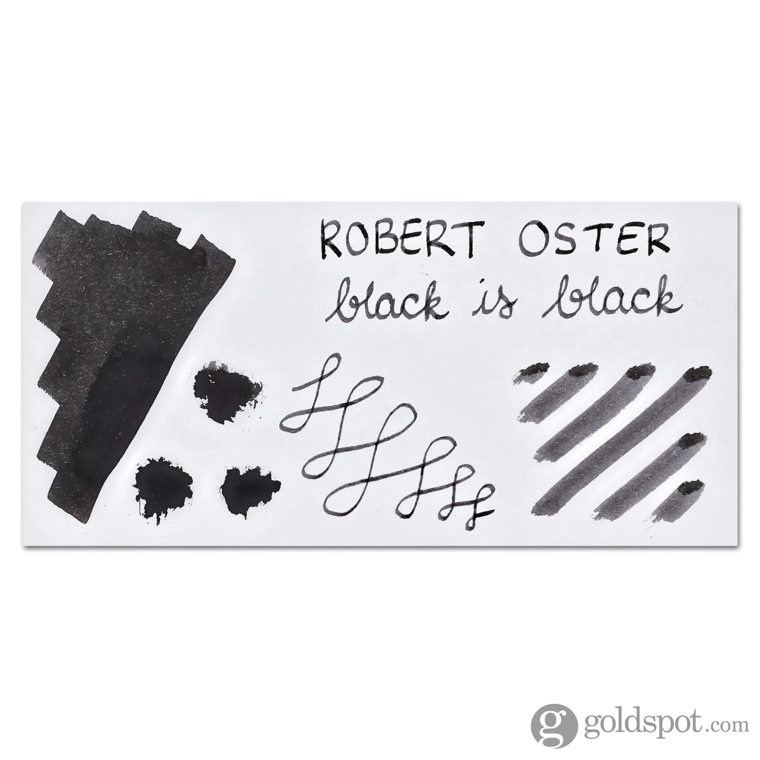 Robert Oster Bottled Ink In Black Is Black - 50 ML 2 Robert Oster Bottled Ink In Black Is Black - 50 ML - Image 2