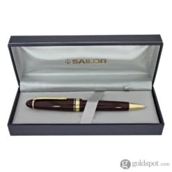 Sailor 1911 Large Ballpoint Pen In Maroon With Gold Trim -Pen & Paper Store sailor 1911 large ballpoint pen in maroon with gold trim 276