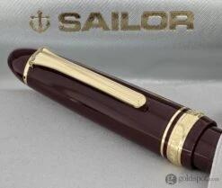 Sailor 1911 Large Ballpoint Pen In Maroon With Gold Trim -Pen & Paper Store sailor 1911 large ballpoint pen in maroon with gold trim 296