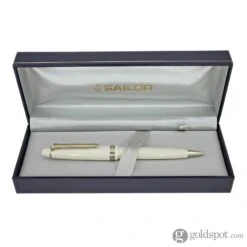 Sailor 1911 Standard Ballpoint Pen In Ivory With Gold Trim -Pen & Paper Store sailor 1911 standard ballpoint pen in ivory with gold trim 327