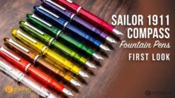 Sailor Compass 1911 Fountain Pen In Clear Transparent - Medium Fine -Pen & Paper Store sailor compass 1911 fountain pen in clear transparent medium fine 201