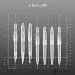 Sailor Compass 1911 Fountain Pen In Clear Transparent - Medium Fine -Pen & Paper Store sailor compass 1911 fountain pen in clear transparent medium fine 338