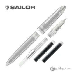 Sailor Compass 1911 Fountain Pen In Clear Transparent - Medium Fine -Pen & Paper Store sailor compass 1911 fountain pen in clear transparent medium fine 916