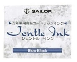 Sailor Jentle Ink Cartridges In Blue Black - Pack Of 12