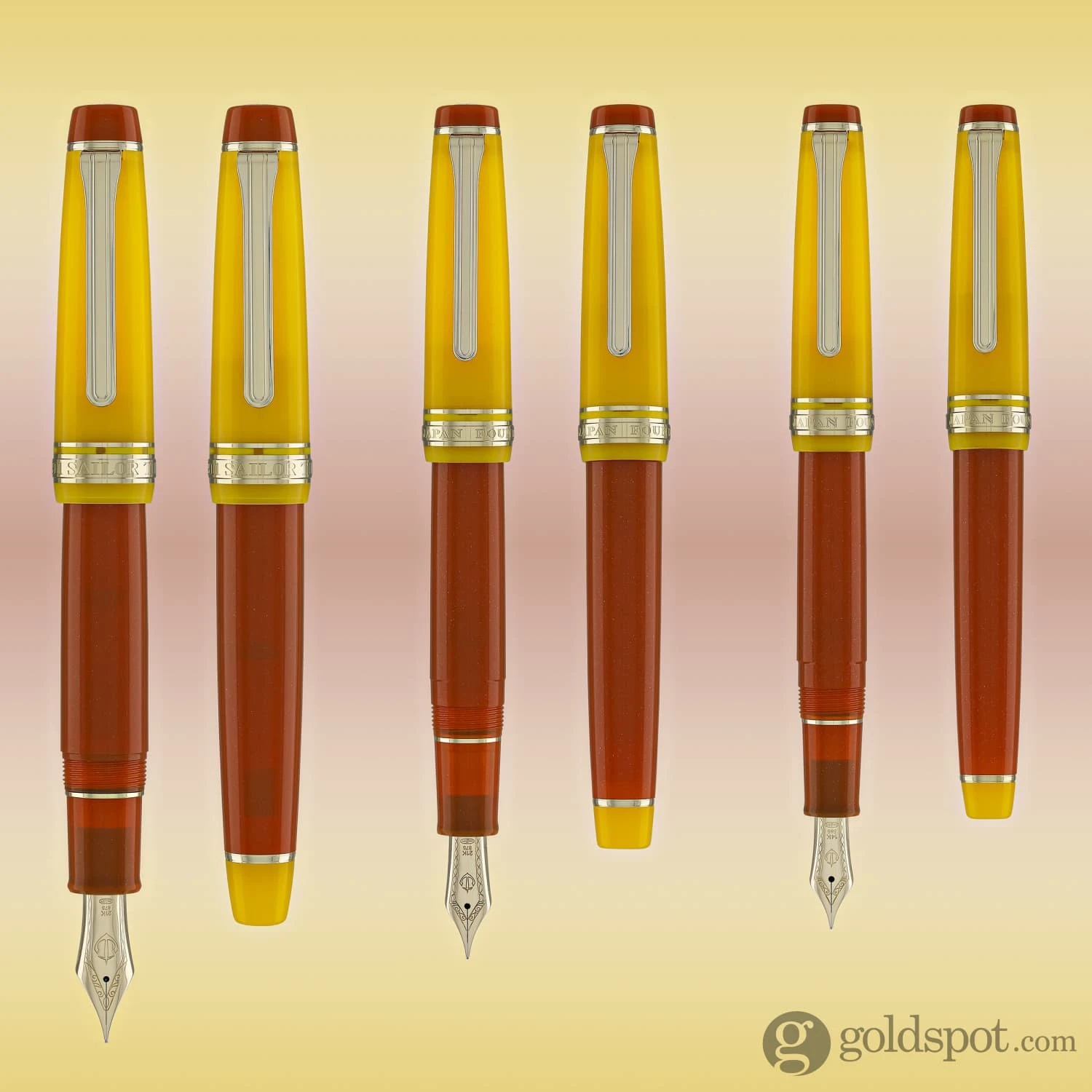 Sailor Pro Gear Slim Fountain Pen In Moonlight Over The Ocean With Gold Trim - 14kt Gold Nib 10 Sailor Pro Gear Slim Fountain Pen In Moonlight Over The Ocean With Gold Trim - 14kt Gold Nib - Image 10