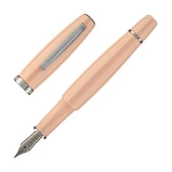 Scribo Feel Fountain Pen In Maddalena With Ruthenium Trim 18kt Gold Nib