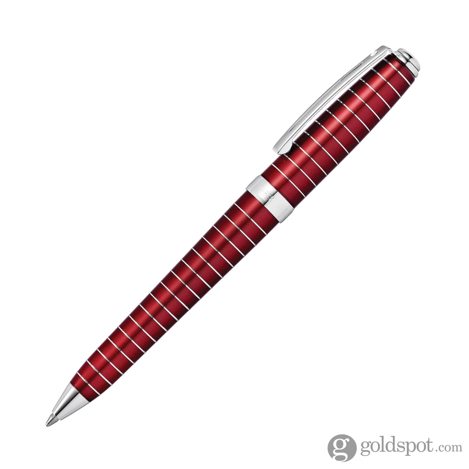 Sheaffer Prelude Ballpoint Pen In Merlot Lacquer With Horizontal Chrome Plated Engraving 2 Sheaffer Prelude Ballpoint Pen In Merlot Lacquer With Horizontal Chrome Plated Engraving - Image 2