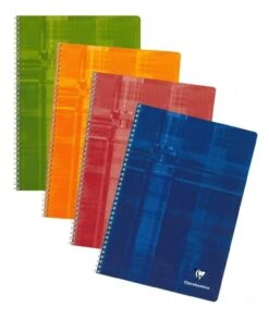 Single Clairefontaine Wirebound Graph Notebook - Assorted Color - 8.25 X 11.75