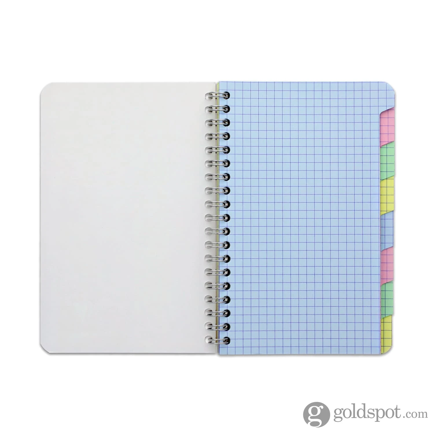 Single Clairefontaine Wirebound Graph Notebook With 8 Colored Tabs - Assorted Color - 4.25 X 6.75 3 Single Clairefontaine Wirebound Graph Notebook With 8 Colored Tabs - Assorted Color - 4.25 X 6.75 - Image 3