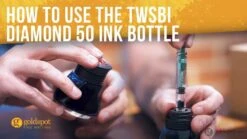 TWSBI Diamond 50 Ink Bottle - Polished Aluminum -Pen & Paper Store twsbi diamond 50 ink bottle polished aluminum 269