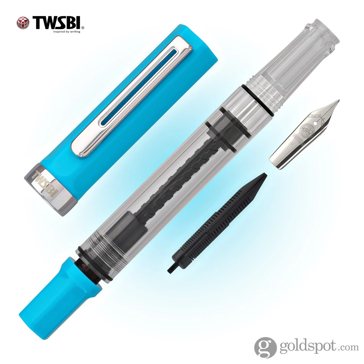 TWSBI Eco Fountain Pen In Cerulean 7 TWSBI Eco Fountain Pen In Cerulean - Image 7
