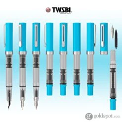TWSBI Eco Fountain Pen In Cerulean 15 TWSBI Eco Fountain Pen In Cerulean -Pen & Paper Store twsbi eco fountain pen in cerulean 650