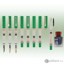 TWSBI Eco-T Fountain Pen In Royal Jade Special Edition With 18mL Midnight Blue Ink -Pen & Paper Store twsbi eco t fountain pen in royal jade special edition with 18ml midnight blue ink 356