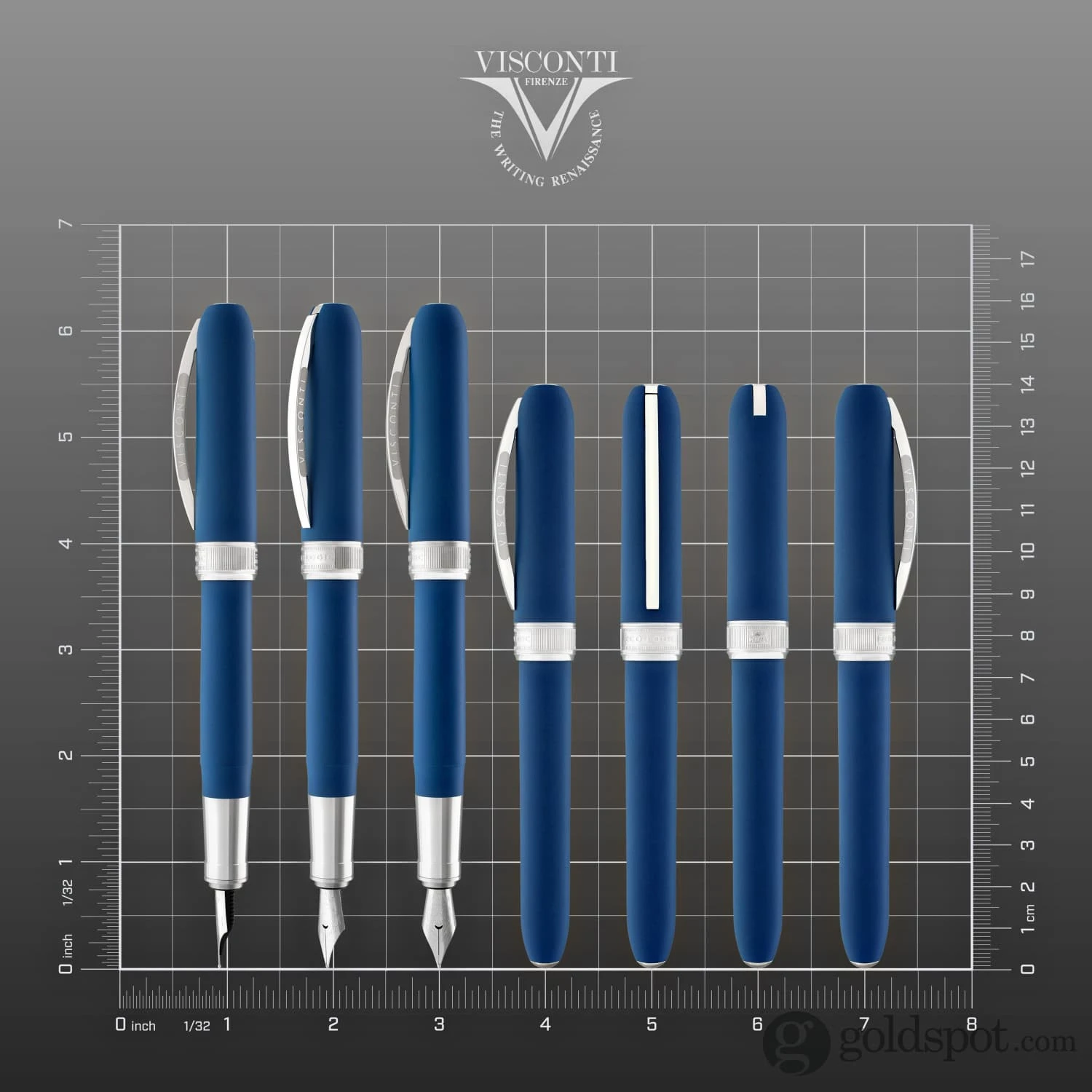 Visconti Rembrandt Eco-Logic Fountain Pen In Blue 8 Visconti Rembrandt Eco-Logic Fountain Pen In Blue - Image 8
