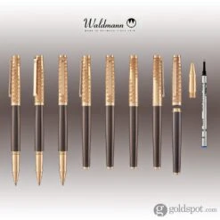 Waldmann Tuscany Rollerball Pen In Vela With Rose Gold -Pen & Paper Store waldmann tuscany rollerball pen in vela with rose gold 525