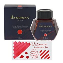 Waterman Bottled Ink In Audacious Red - 50mL