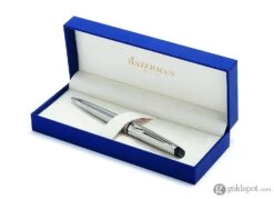 Waterman Expert Ballpoint Pen In Stainless Steel With Chrome Trim -Pen & Paper Store waterman expert ballpoint pen in stainless steel with chrome trim 298