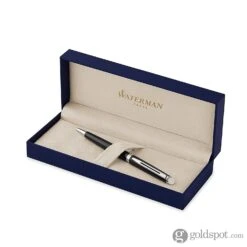 Waterman Hemisphere Ballpoint Pen In Black With Chrome Trim -Pen & Paper Store waterman hemisphere ballpoint pen in black with chrome trim 414