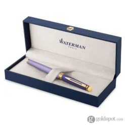 Waterman Hemisphere Colour Blocking Rollerball Pen In Metal And Purple Lacquer With Gold Trim -Pen & Paper Store waterman hemisphere colour blocking rollerball pen in metal and purple lacquer with gold trim 103