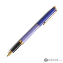 Waterman Hemisphere Colour Blocking Rollerball Pen In Metal And Purple Lacquer With Gold Trim -Pen & Paper Store waterman hemisphere colour blocking rollerball pen in metal and purple lacquer with gold trim 106