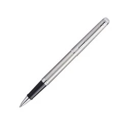Waterman Hemisphere Rollerball Pen In Stainless Steel With Chrome Trim