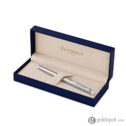 Waterman Hemisphere Rollerball Pen In Stainless Steel With Chrome Trim -Pen & Paper Store waterman hemisphere rollerball pen in stainless steel with chrome trim 418